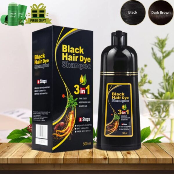 Herbal Anti-Grey Hair Shampoo (500ML) - Image 4