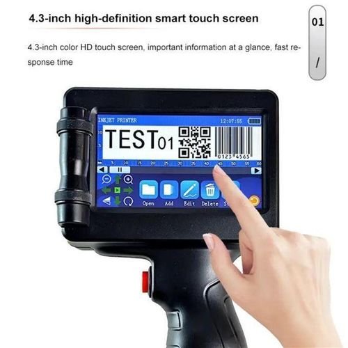 Printer Handheld Inkjet Portable Printe-r – With USB Flash Disk, 42ml Fast-Dry Ink, Positioning Plate & Touch Pen for Expiry/Manufaturing Date, Batch Number, Barcode & Logo on Plastic, Wood, Metal, Stone, Glass, Cloth and Carton - Image 4